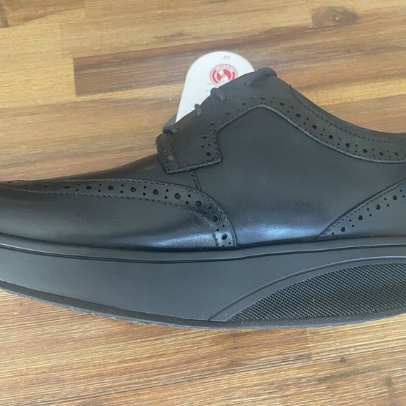 MBT Men's ISIMO 5 WING-TIP BROGUE (Level 3, Premium Black Nappa Leather, Vibram) - Picture 4 of 9